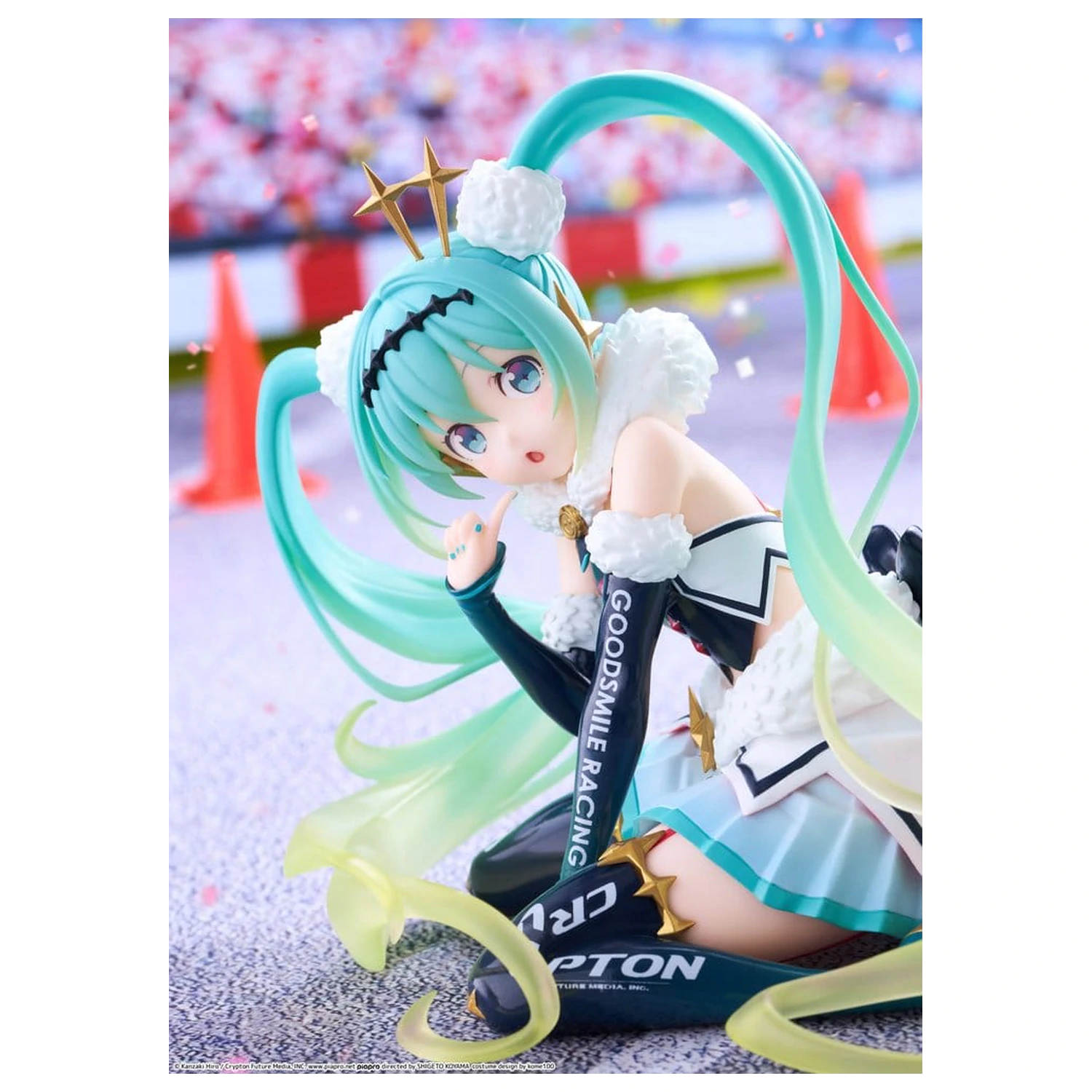 Hatsune Miku Taito Kuji figurina PVC Racing Miku 2018 Ver. Round 8 13 cm poza produsului