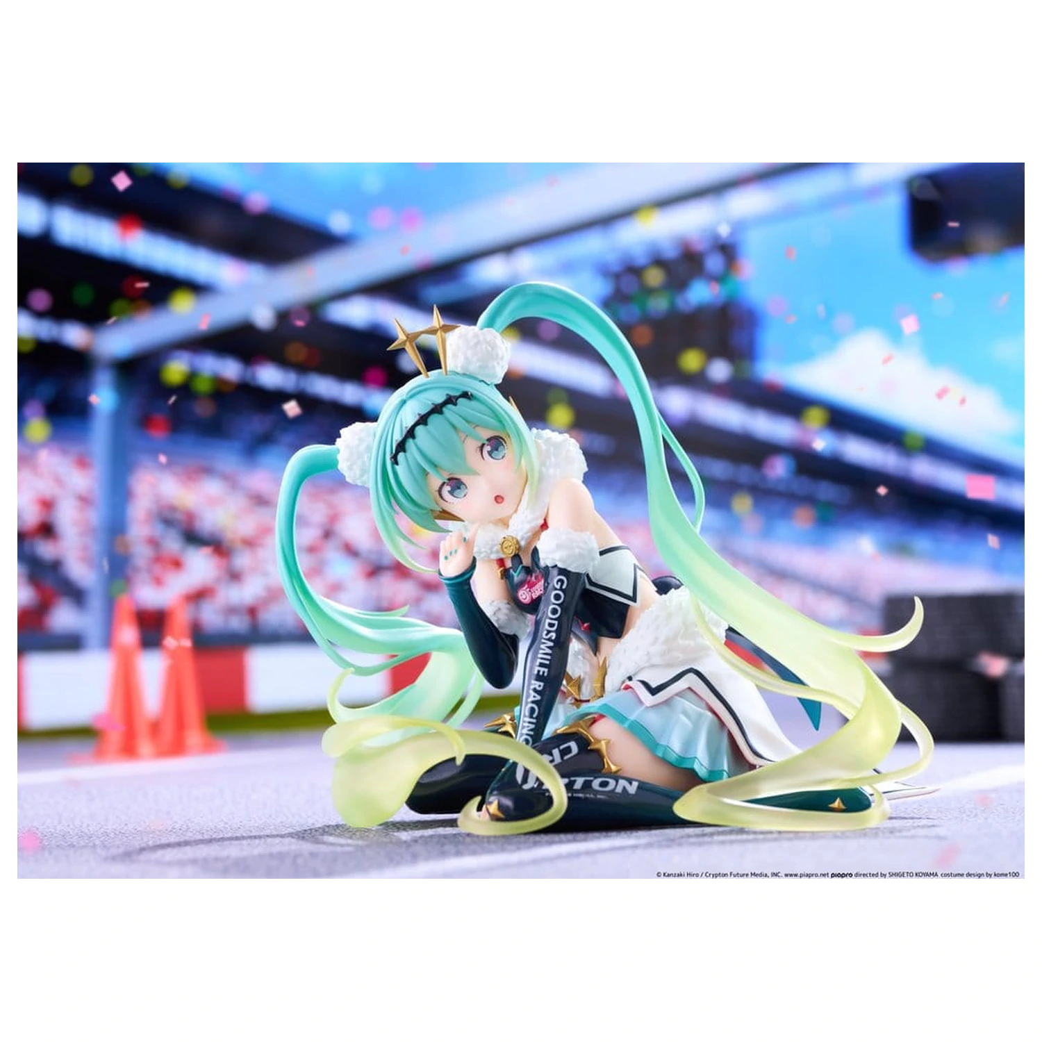 Hatsune Miku Taito Kuji figurina PVC Racing Miku 2018 Ver. Round 8 13 cm poza produsului