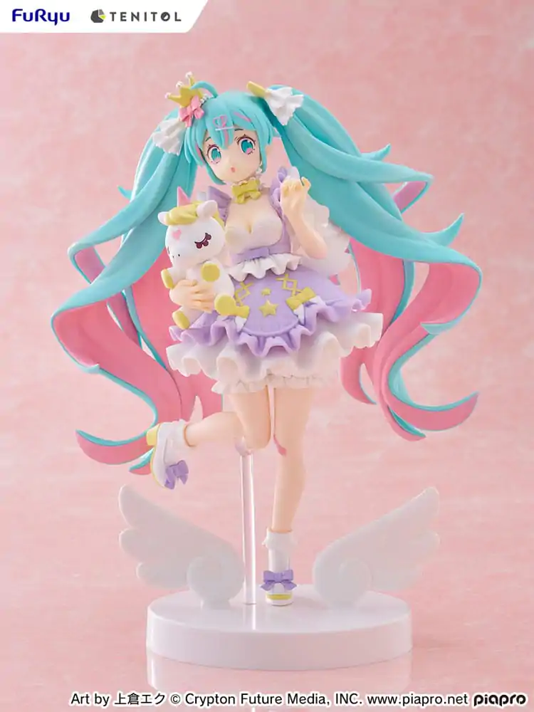 Hatsune Miku Tenitol Statuetă din PVC Hatsune Miku Yumekawa Princess Lavender Ver. 21 cm poza produsului