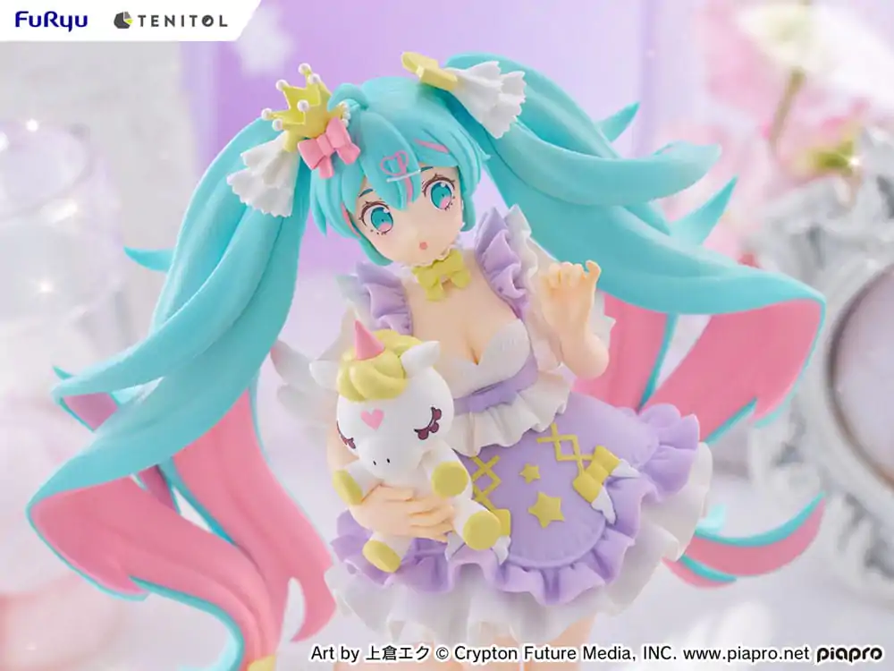 Hatsune Miku Tenitol Statuetă din PVC Hatsune Miku Yumekawa Princess Lavender Ver. 21 cm poza produsului