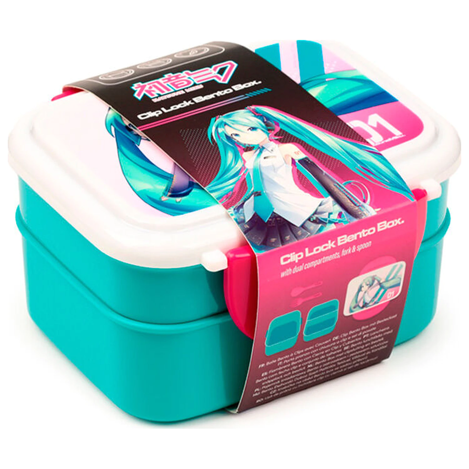 Hatsune Miku cutie de pranz si tacamuri poza produsului