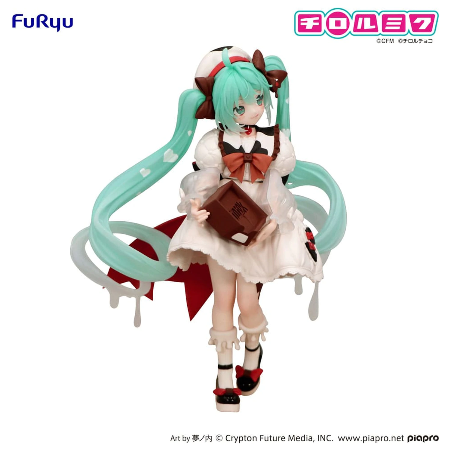 Statueta PVC Hatsune Miku x Tirol Choco Trio-Try-iT Hatsune Miku Milk Ver. 18 cm poza produsului