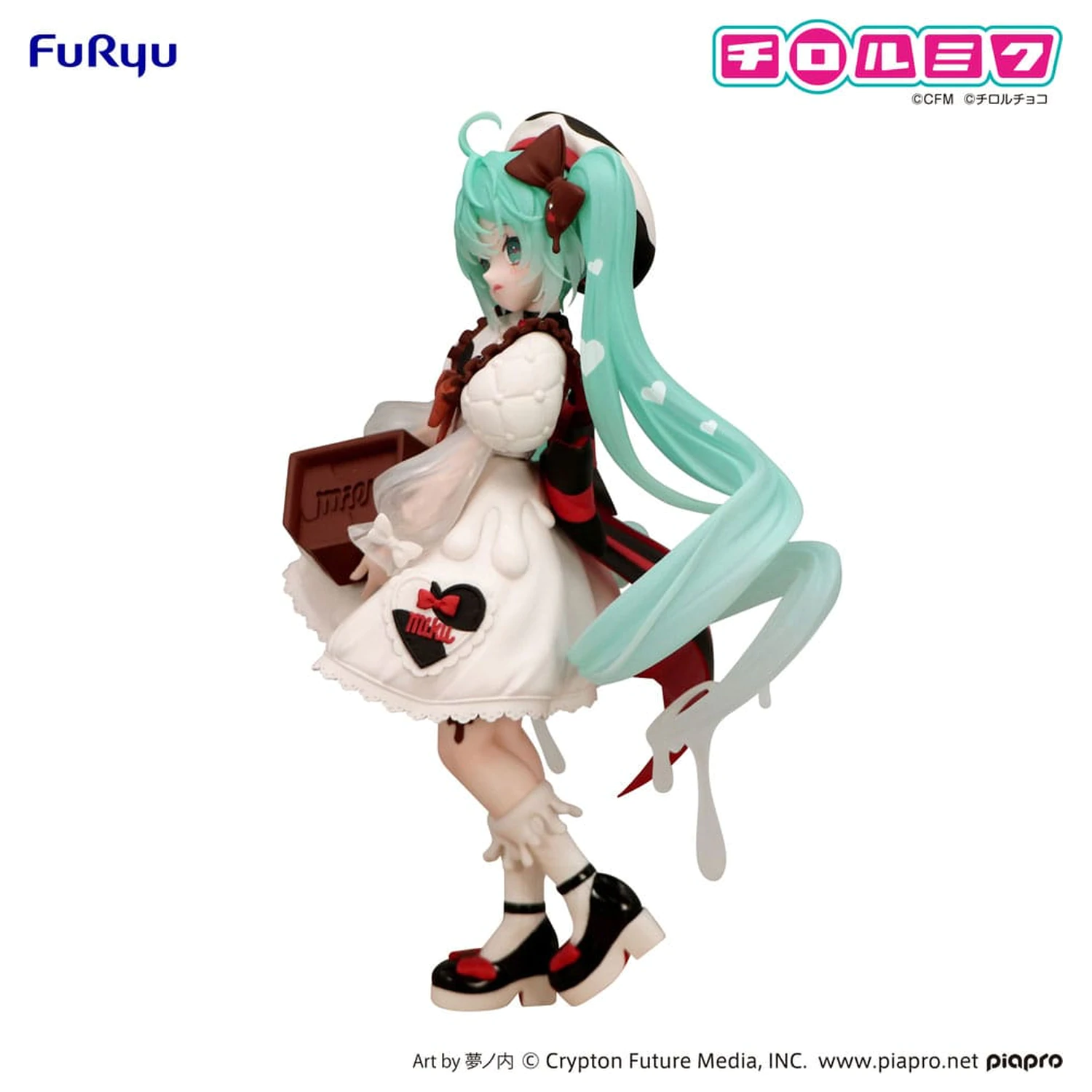 Statueta PVC Hatsune Miku x Tirol Choco Trio-Try-iT Hatsune Miku Milk Ver. 18 cm poza produsului