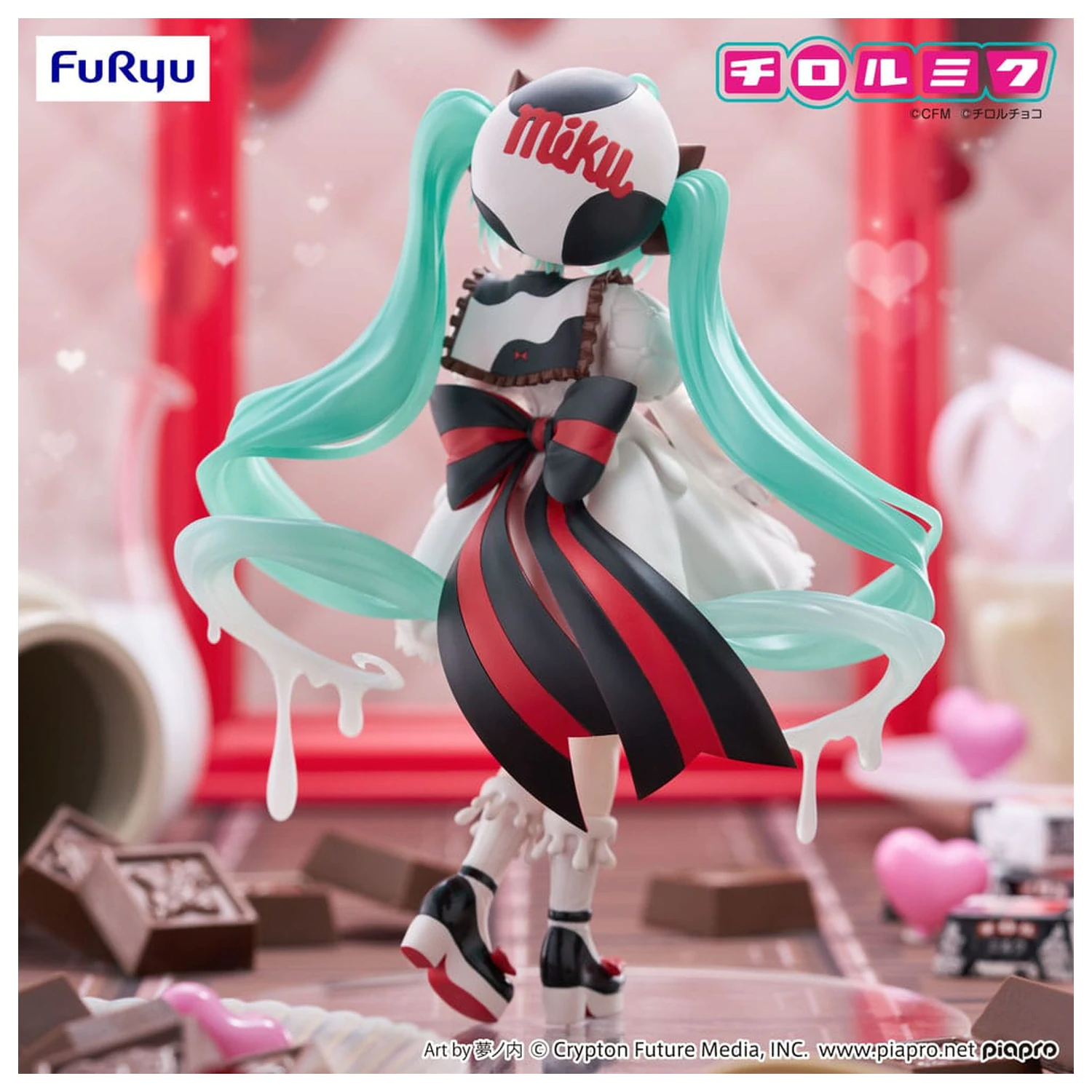 Statueta PVC Hatsune Miku x Tirol Choco Trio-Try-iT Hatsune Miku Milk Ver. 18 cm poza produsului