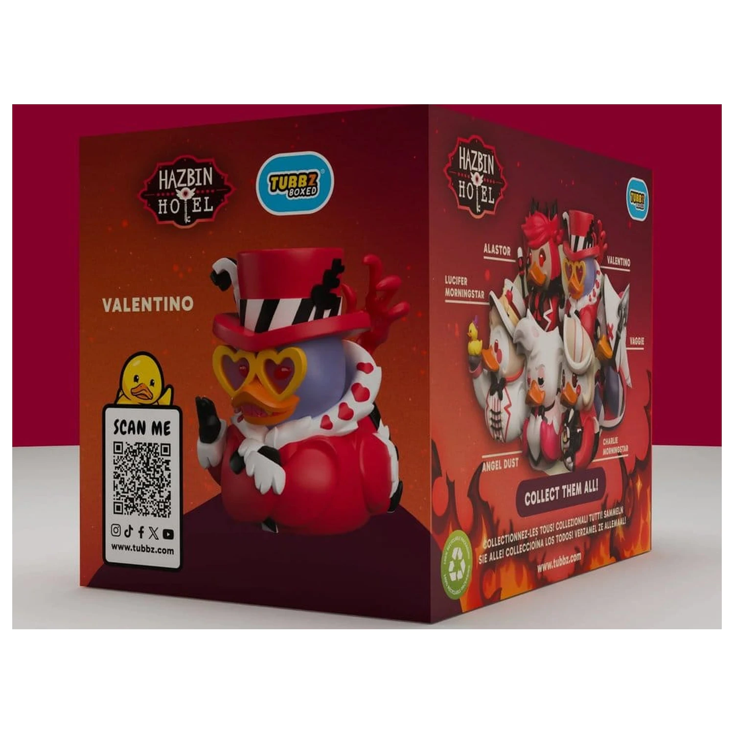 Hazbin Hotel Tubbz figura PVC Valentino editie in cutie 10 cm poza produsului