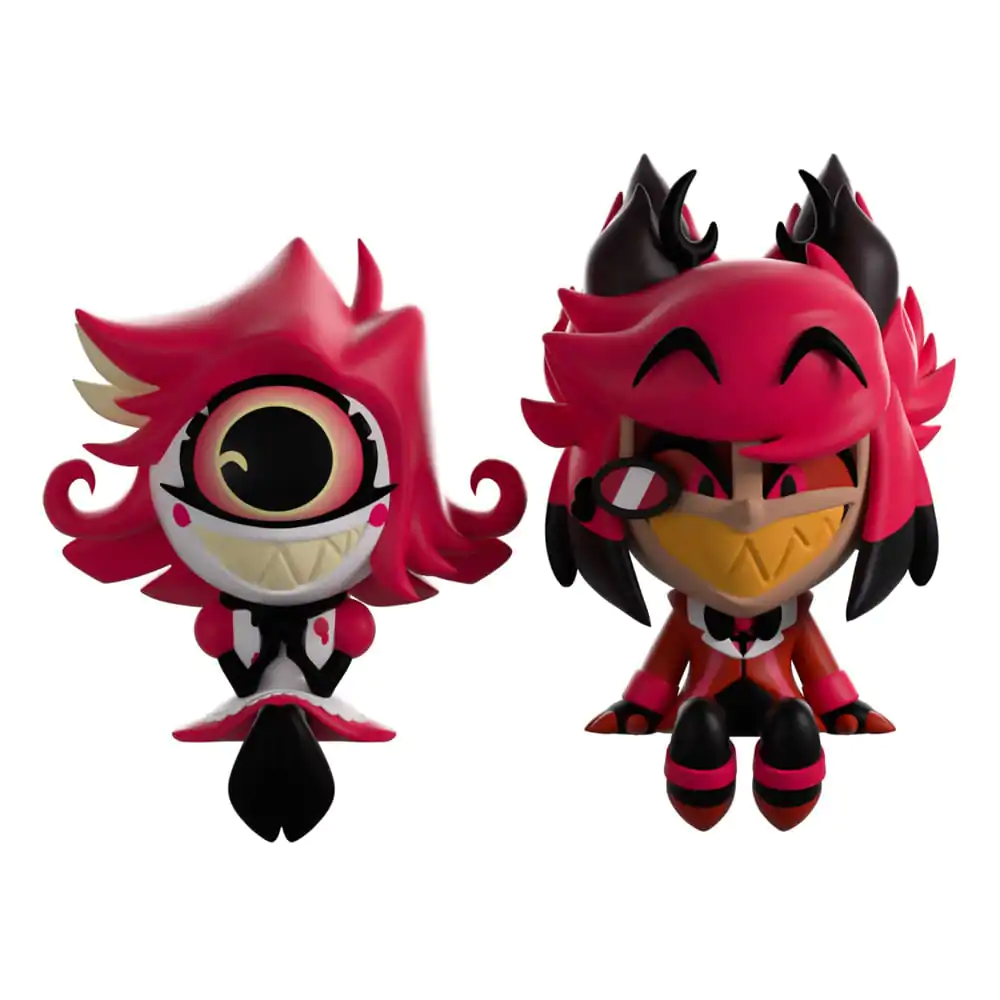 Hazbin Hotel Vinyl Figures Alastor & Niffty Monitor Buddiez Figurine de vinil poza produsului