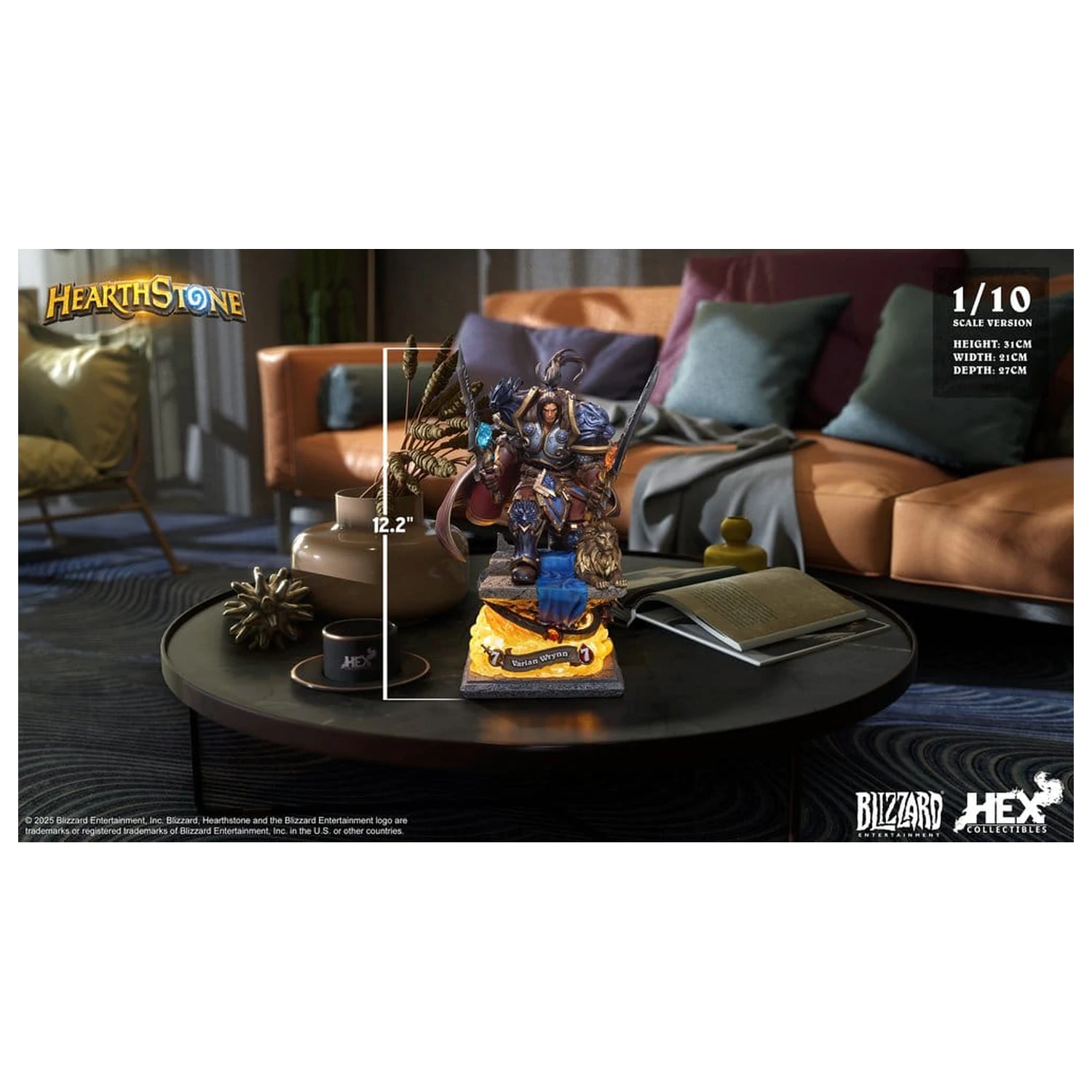 Hearthstone Statuie 1/10 Varian Wrynn 31 cm poza produsului