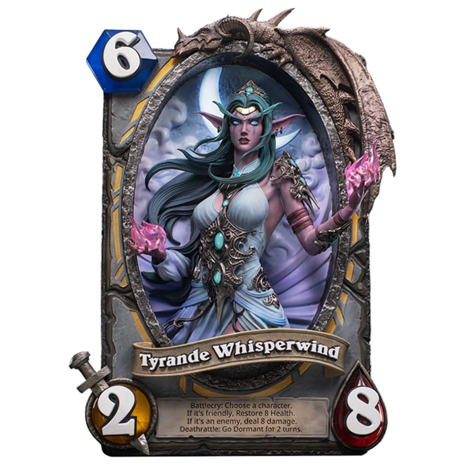 Hearthstone 3D Art Frame Statuie Tyrande Whisperwind 31 cm poza produsului