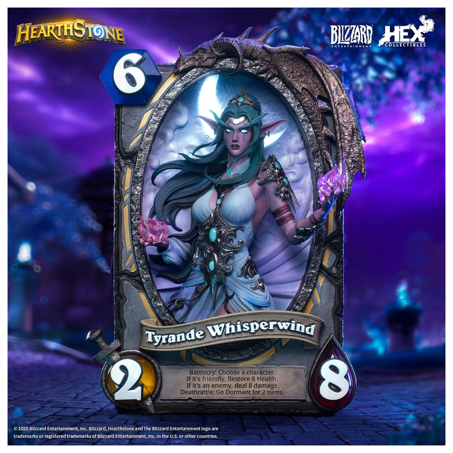 Hearthstone 3D Art Frame Statuie Tyrande Whisperwind 31 cm poza produsului