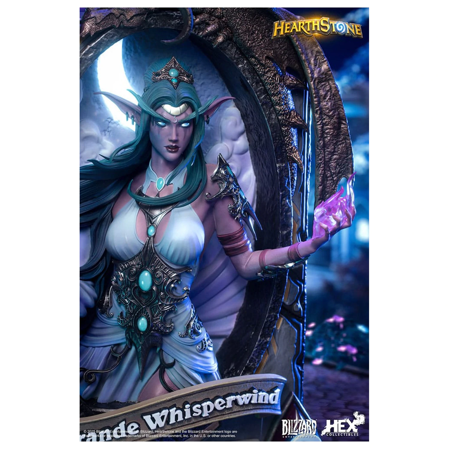 Hearthstone 3D Art Frame Statuie Tyrande Whisperwind 31 cm poza produsului