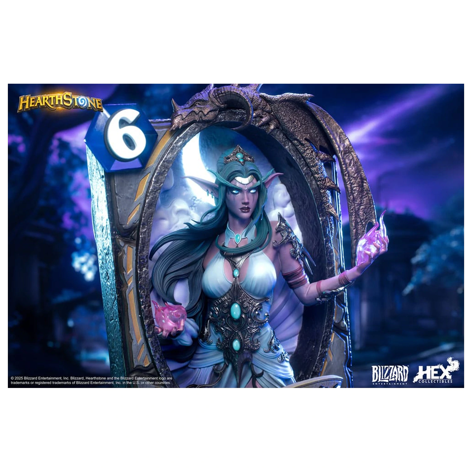 Hearthstone 3D Art Frame Statuie Tyrande Whisperwind 31 cm poza produsului