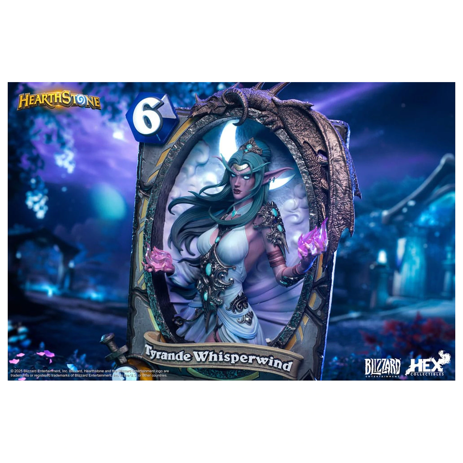 Hearthstone 3D Art Frame Statuie Tyrande Whisperwind 31 cm poza produsului