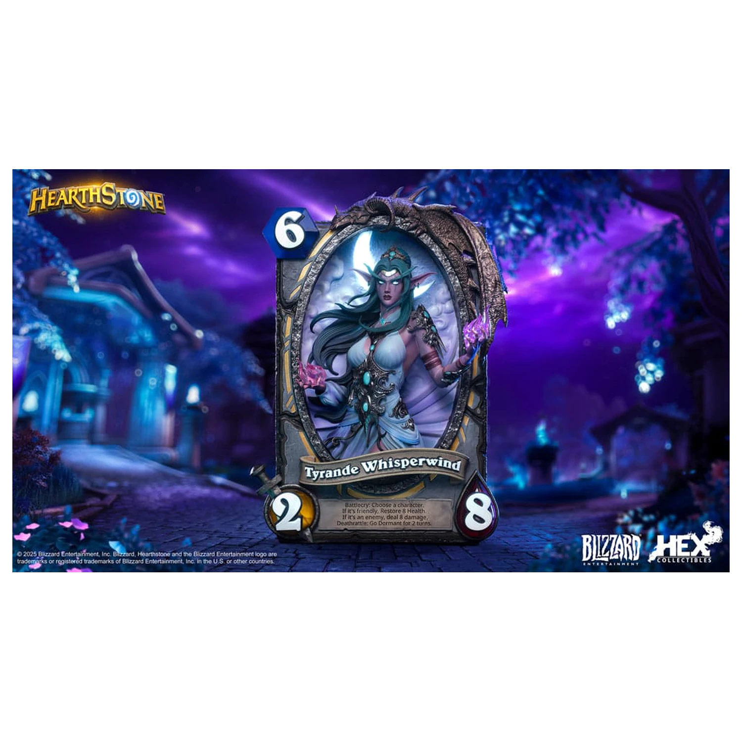 Hearthstone 3D Art Frame Statuie Tyrande Whisperwind 31 cm poza produsului