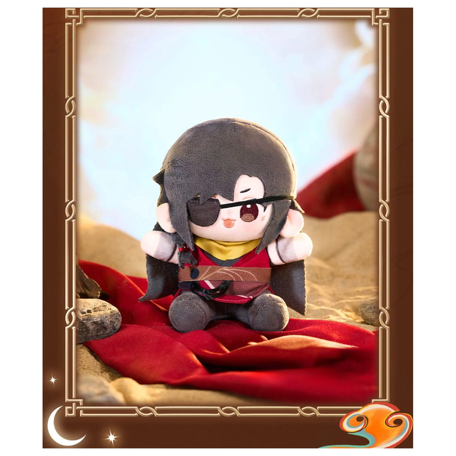 Heaven Official´s Blessing Ming Yue Lou Lan Series figurina de pluș Chibi Hua Cheng 15 cm poza produsului