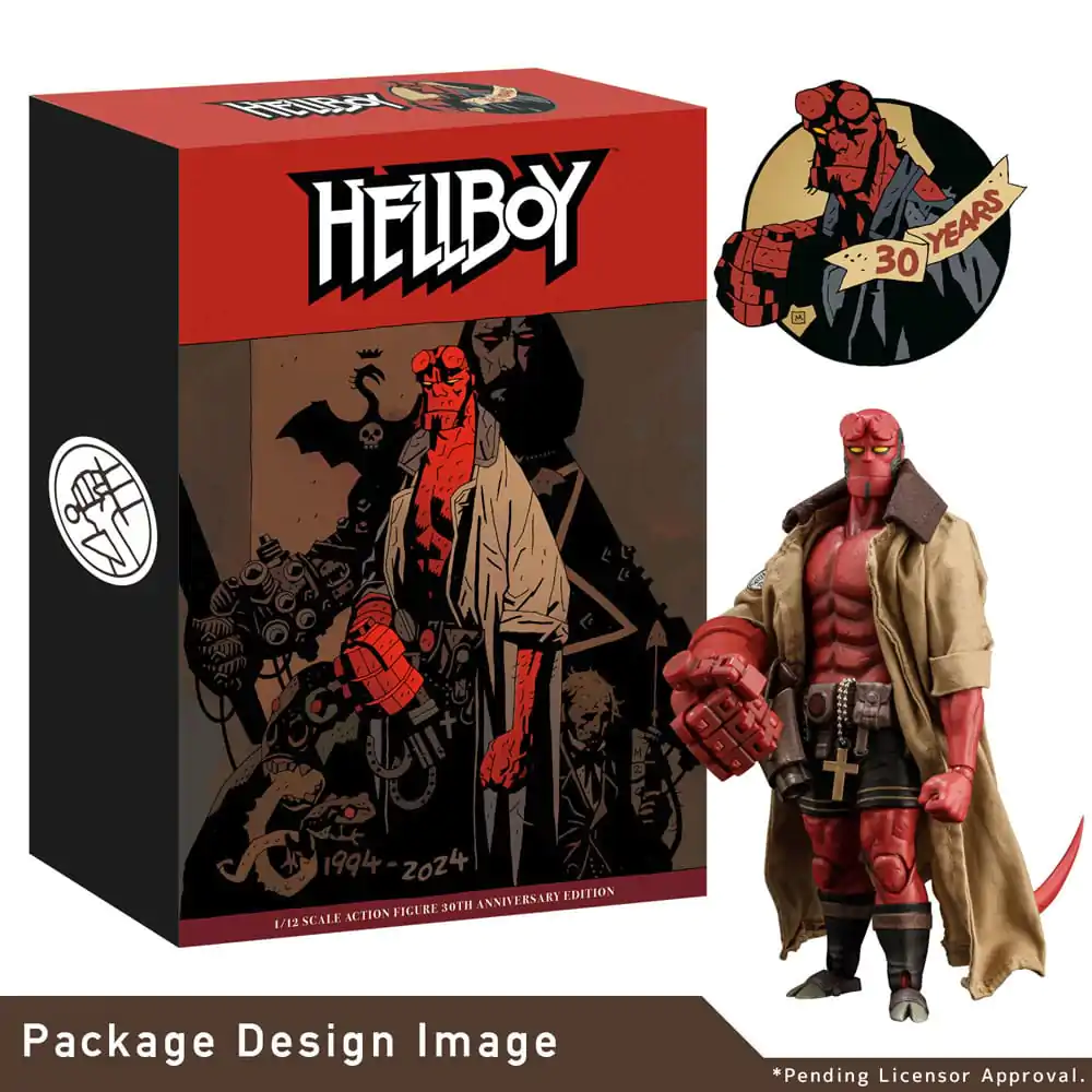 Figurină Acțiune Hellboy 1/12 Hellboy Ediția Aniversară 30 de Ani 19 cm poza produsului
