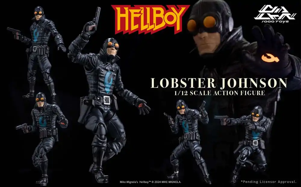 Figurină de acțiune Hellboy 1/12 Lobster Johnson 17 cm poza produsului