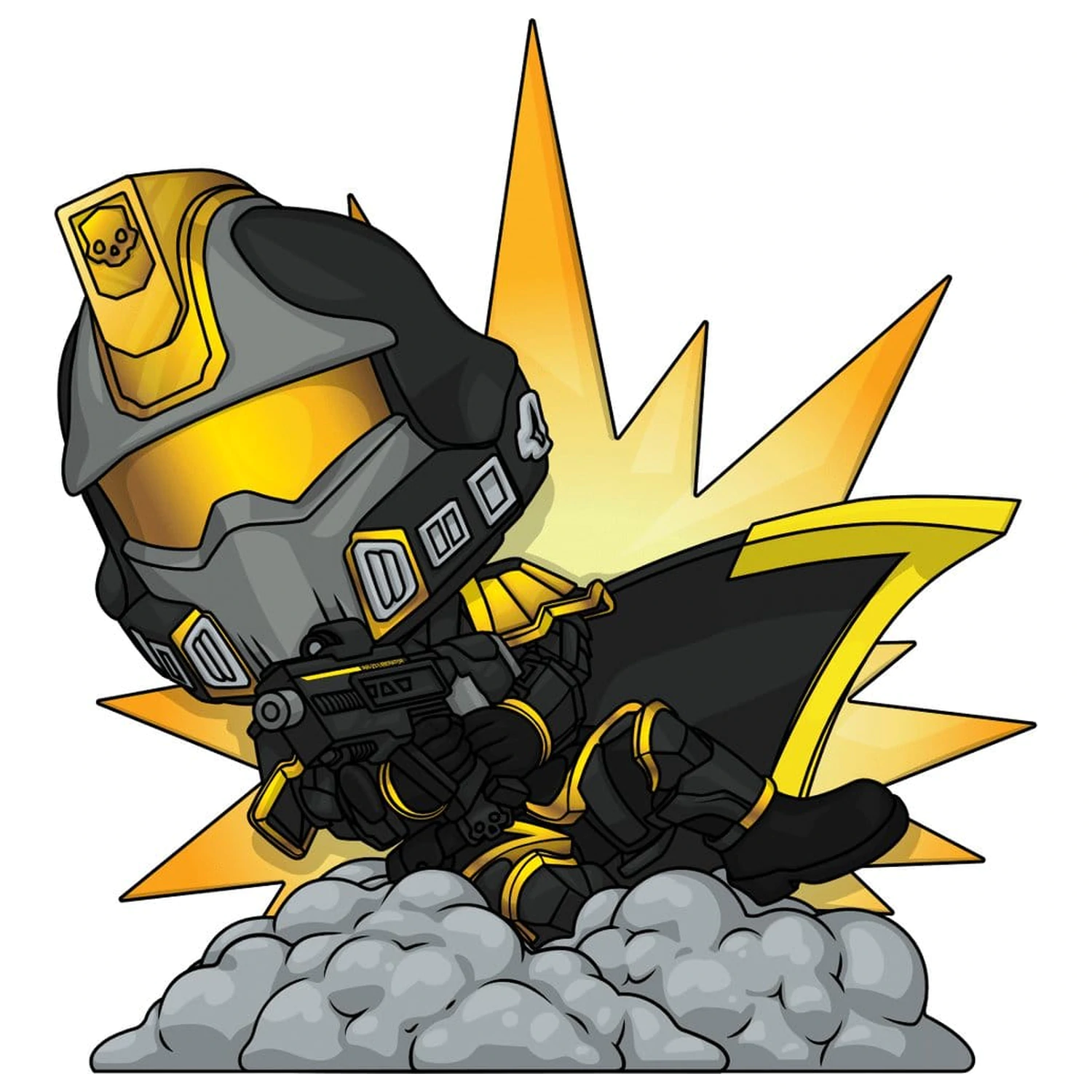 Helldivers 2 Figurina de vinil Eroul Federatiei 10 cm poza produsului
