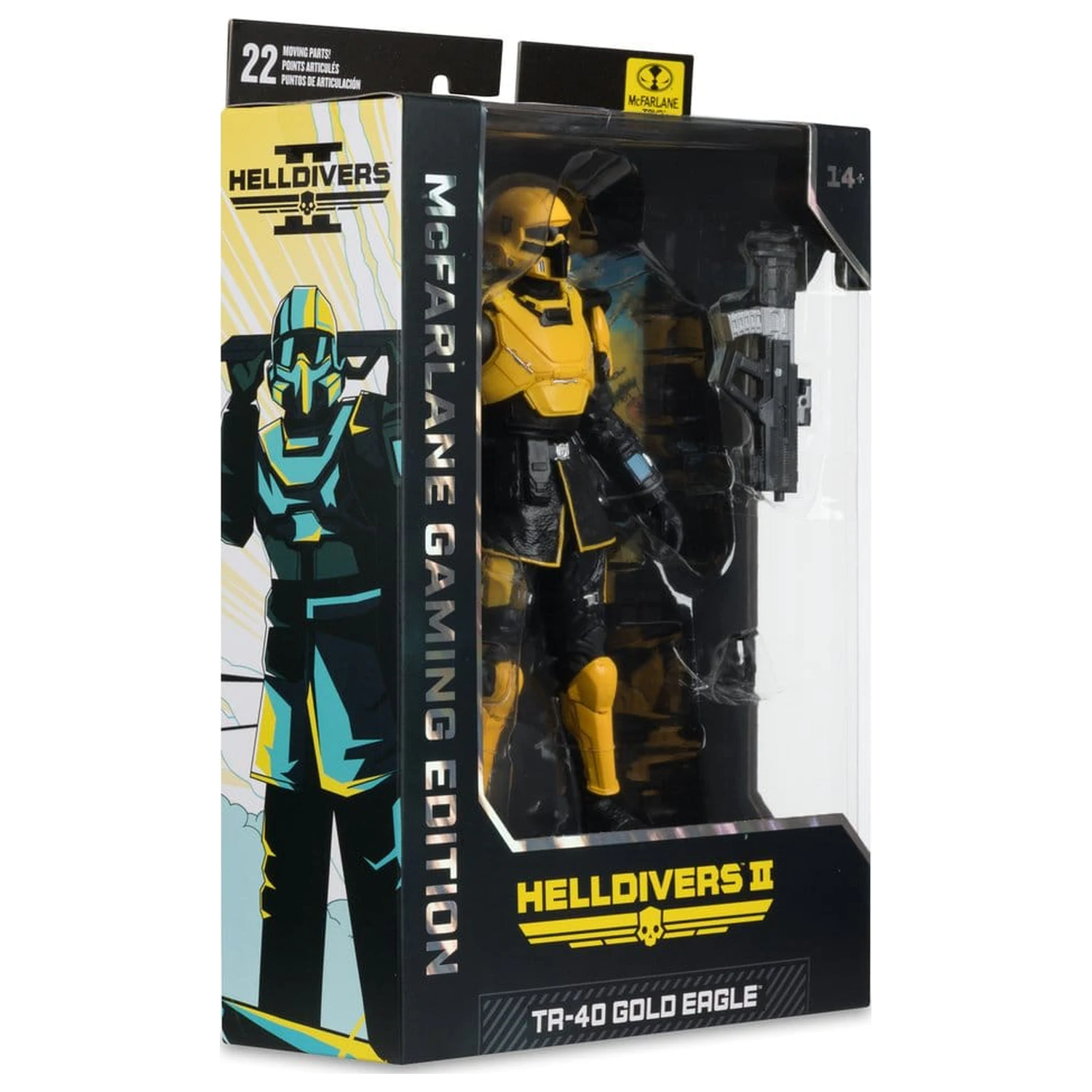 Helldivers II McFarlane Gaming Edition figurina de actiune T4-40 Gold Eagle 18 cm poza produsului