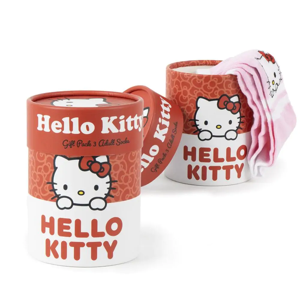 Hello Kitty set 3 perechi șosete adult poza produsului