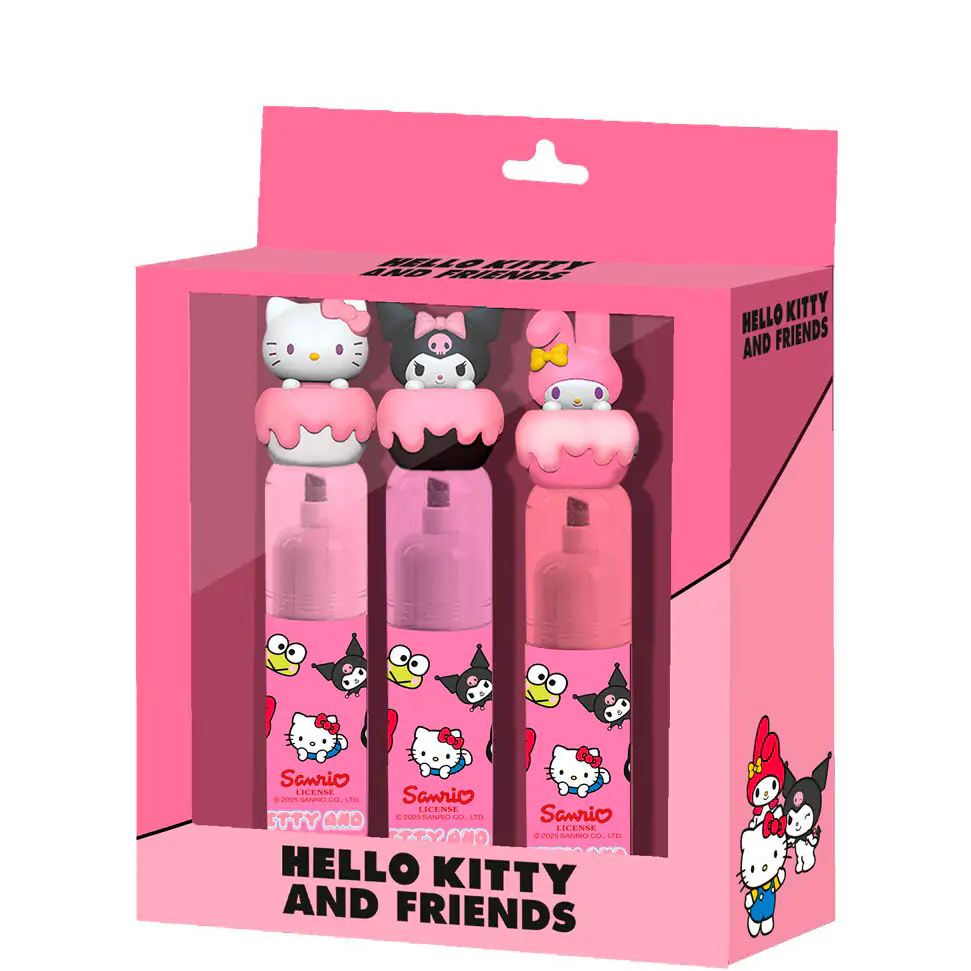 Hello Kitty set 3 evidențiatoare poza produsului