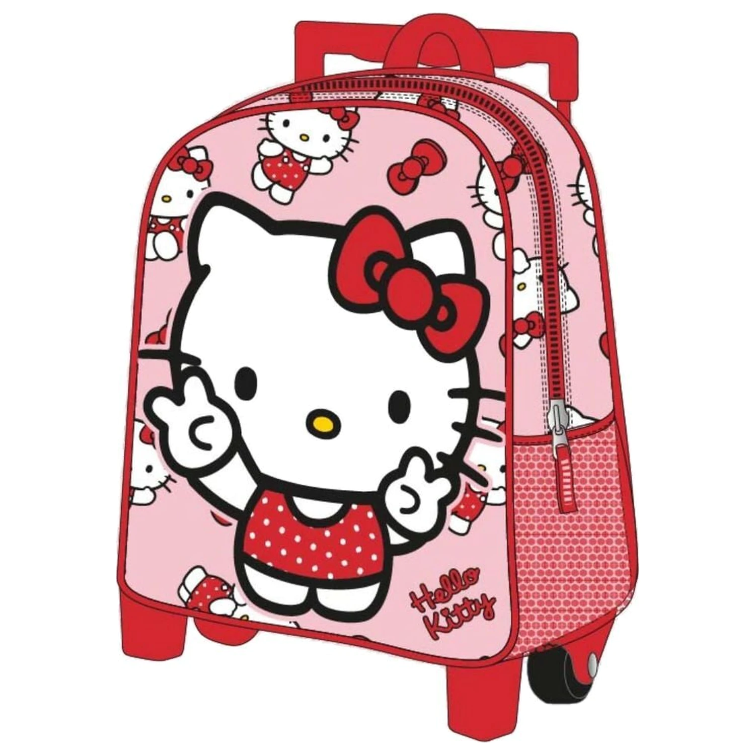 Ghiozdan troliu 3D Hello Kitty 30cm poza produsului