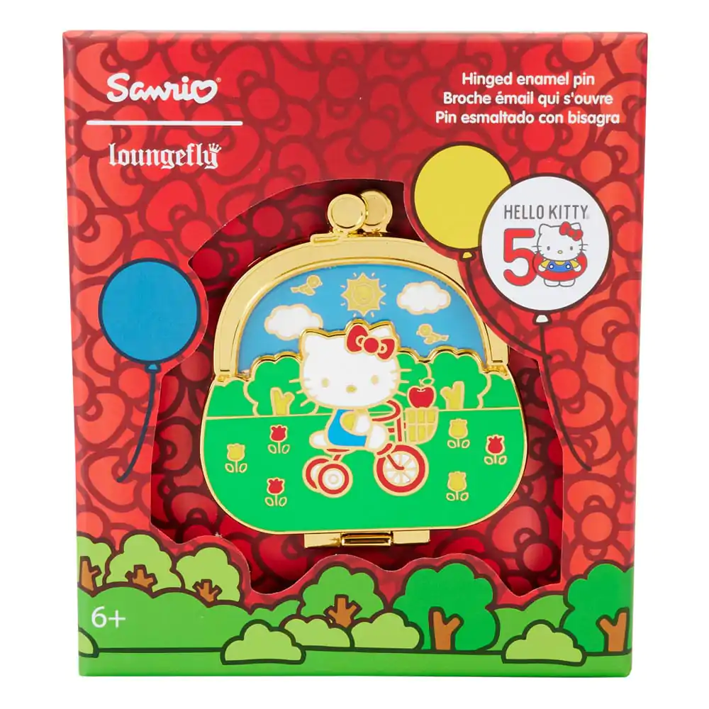 Hello Kitty by Loungefly pungă pentru monede 50th Anniversary insignă pin poza produsului