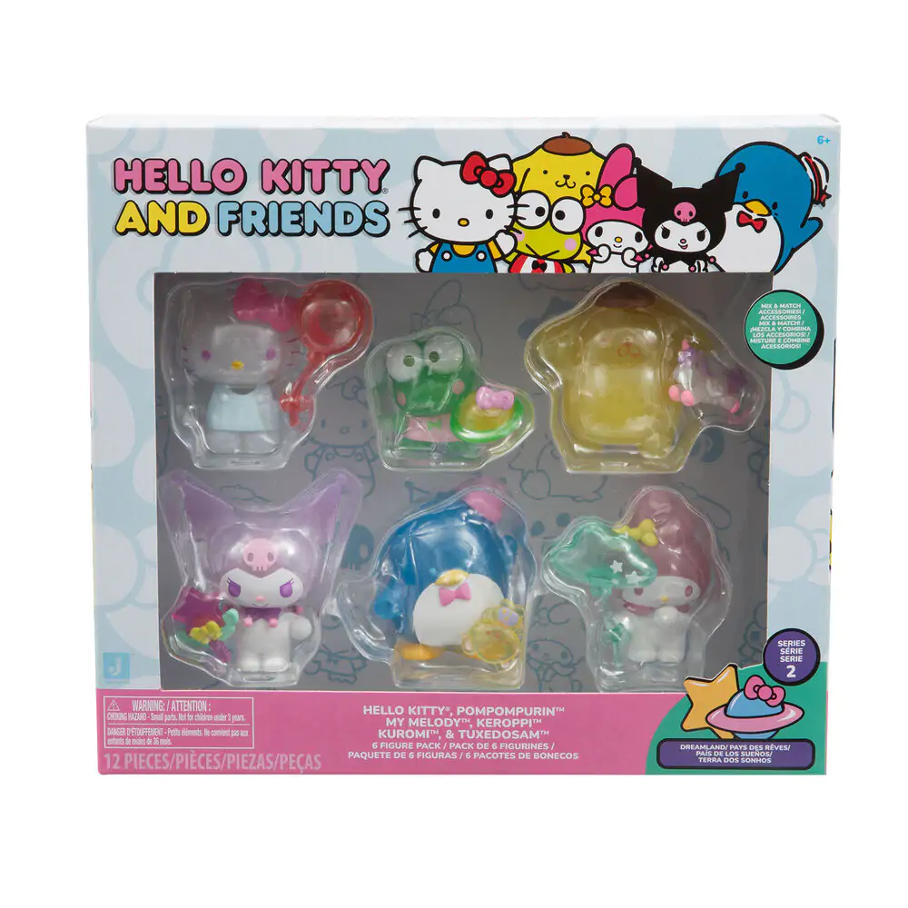 Hello Kitty pachet 6 figurine 5cm poza produsului