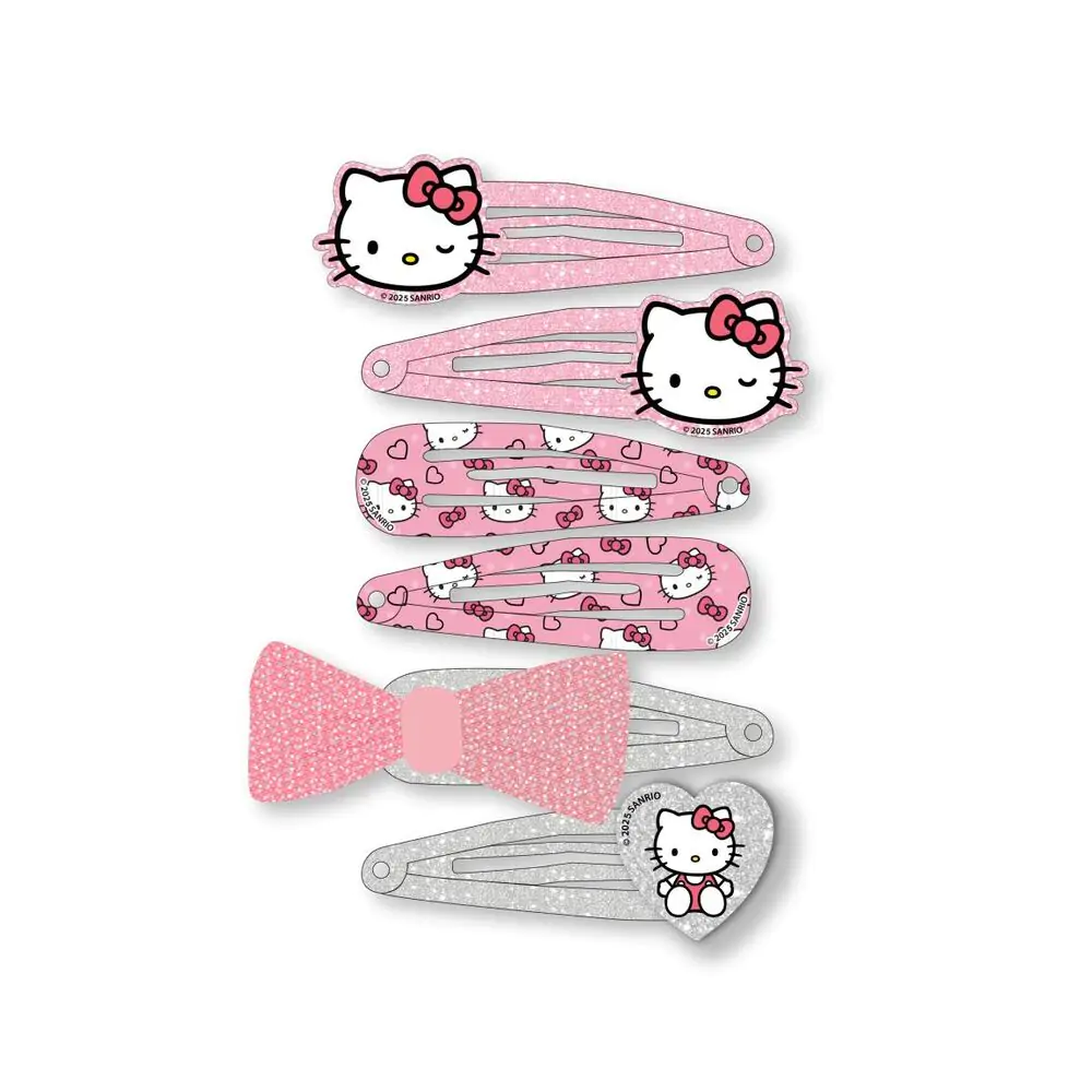 Hello Kitty Set 6 agrafe de păr poza produsului