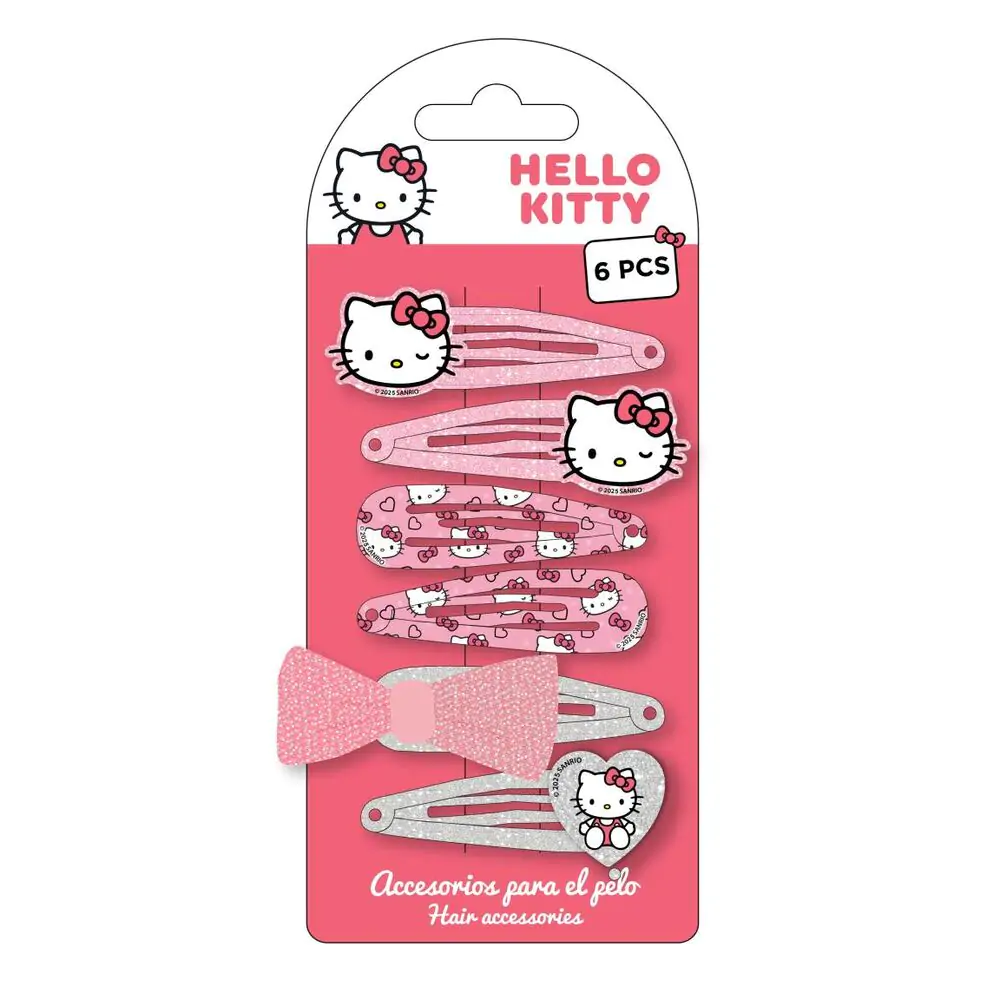 Hello Kitty Set 6 agrafe de păr poza produsului