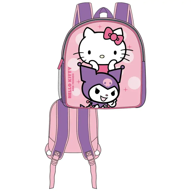 Rucsac 3D Hello Kitty & Kuromi 30cm poza produsului