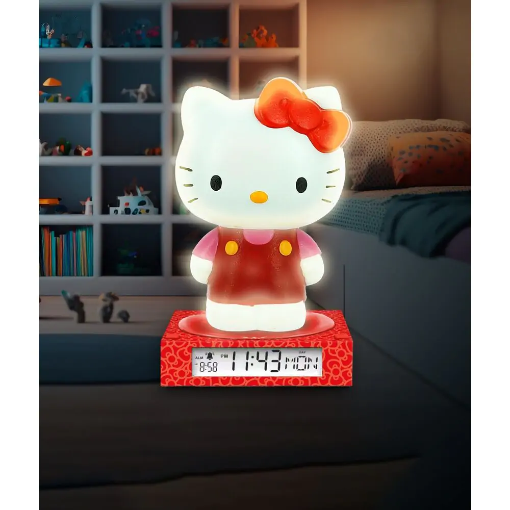 Hello Kitty and Friends lampă 3D cu ceas deșteptător poza produsului