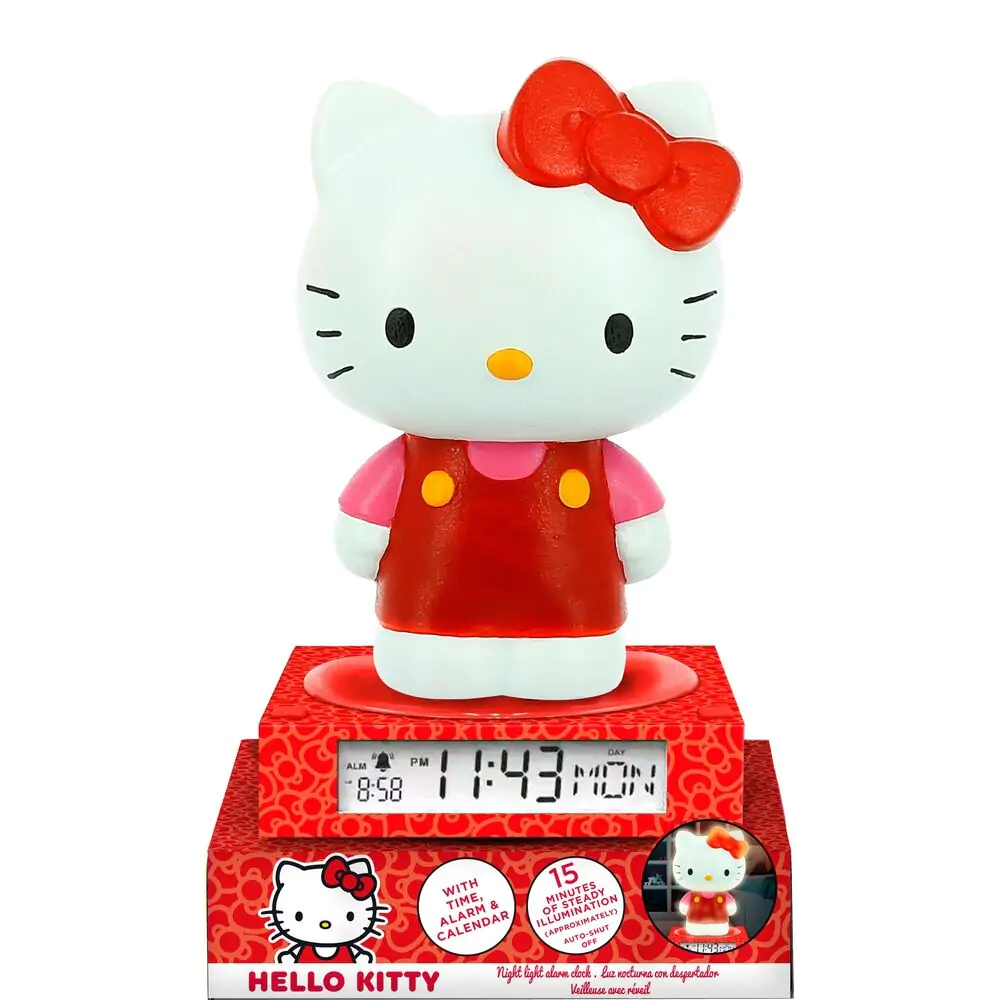 Hello Kitty and Friends lampă 3D cu ceas deșteptător poza produsului