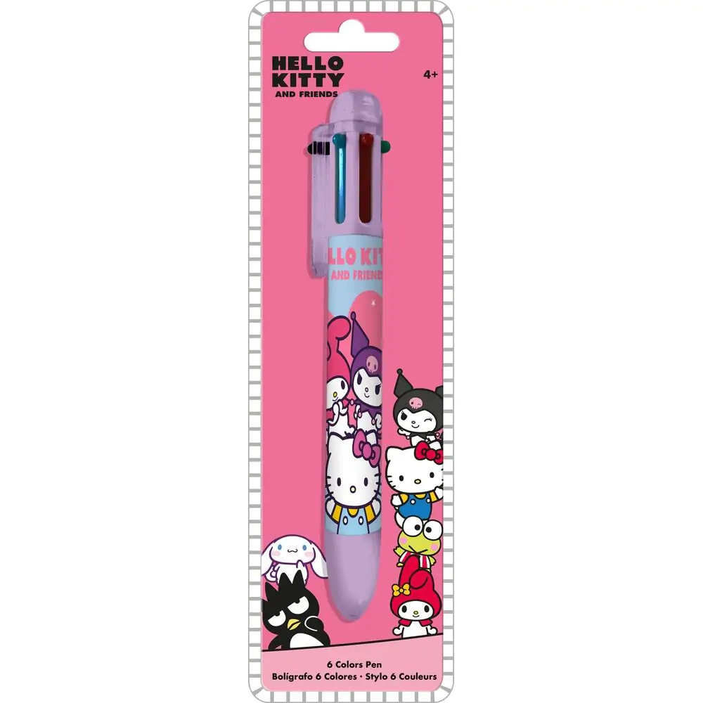 Hello Kitty and Friends Pen 6 culori poza produsului