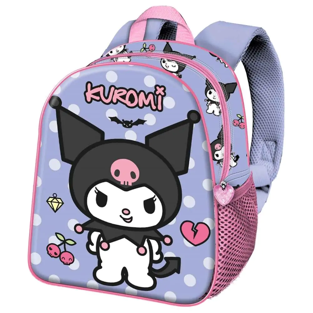Rucsac 3D Hello Kitty and Friends Kuromi Rebel 30cm poza produsului