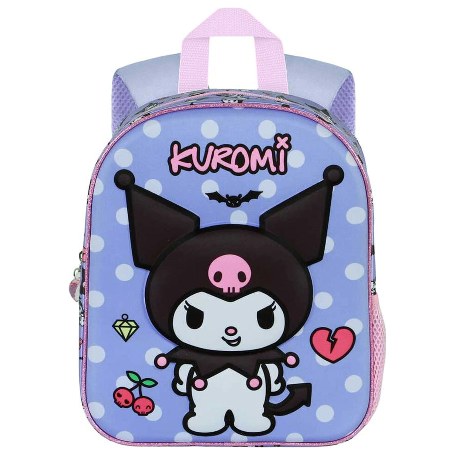 Rucsac 3D Hello Kitty and Friends Kuromi Rebel 30cm poza produsului