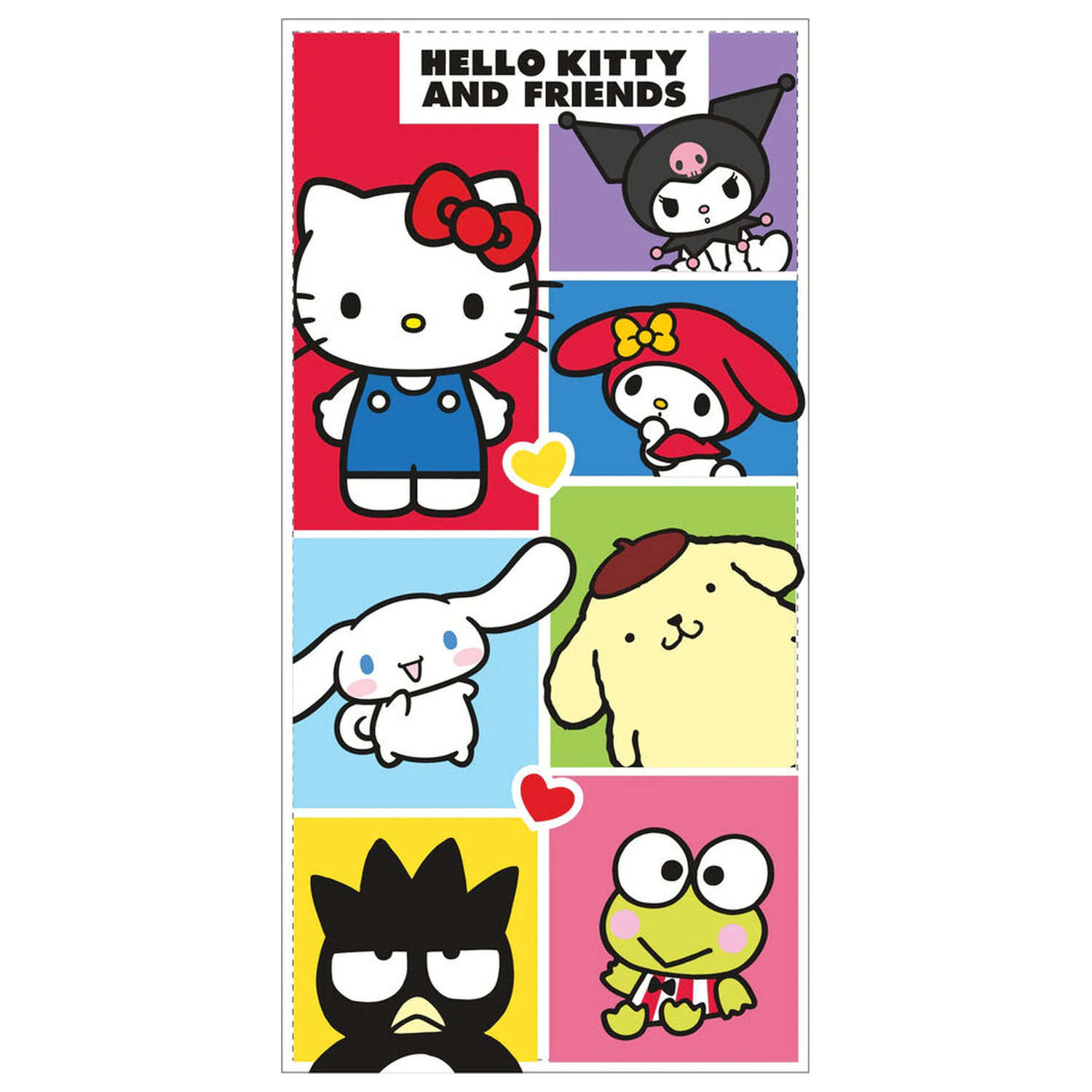 Hello Kitty and Friends prosop de plaja din microfibra poza produsului