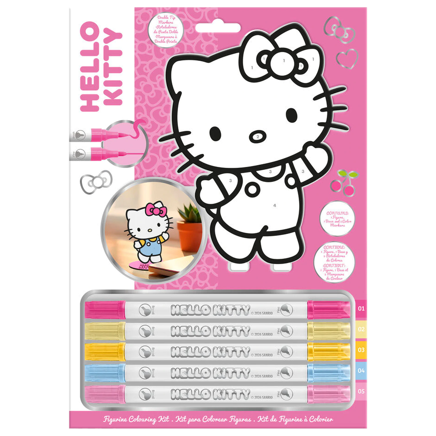 Hello Kitty and Friends set de colorat poza produsului