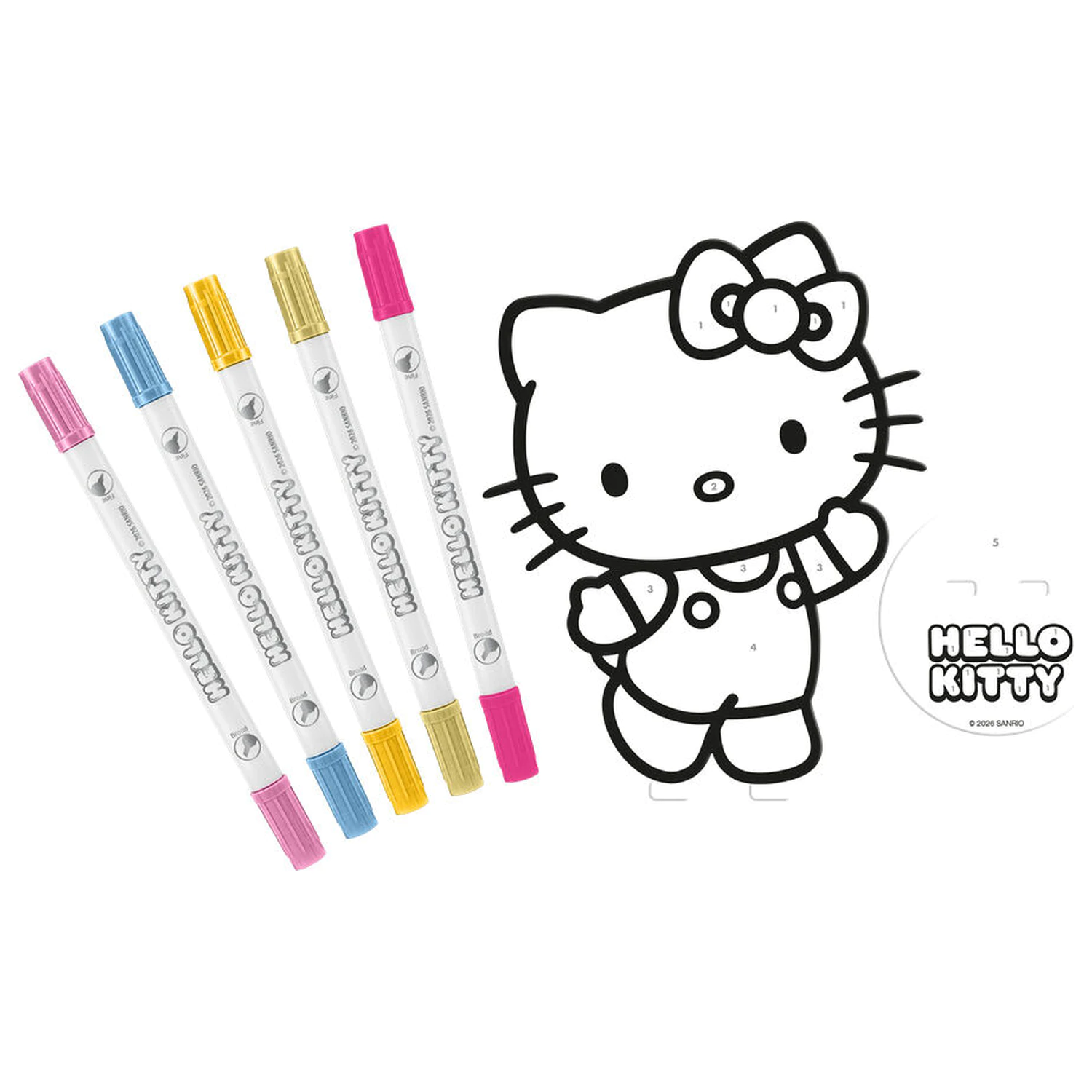 Hello Kitty and Friends set de colorat poza produsului