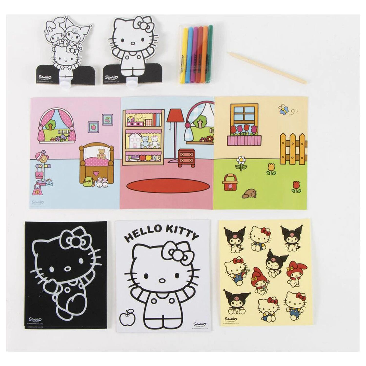 Set geanta de colorat Hello Kitty and Friends poza produsului