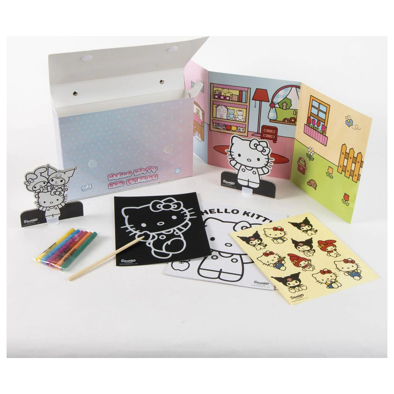 Set geanta de colorat Hello Kitty and Friends poza produsului