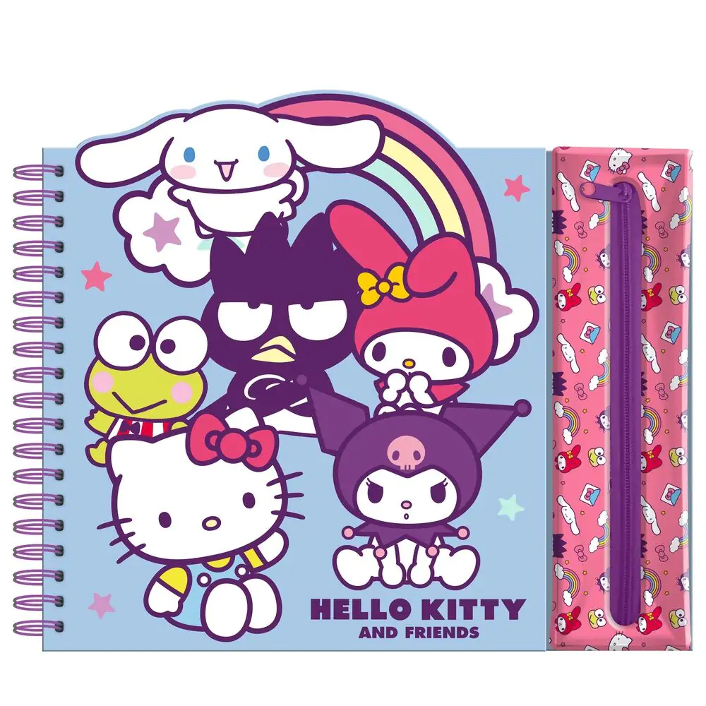 Hello Kitty and Friends Caiet de activități + carcasă detașabilă poza produsului