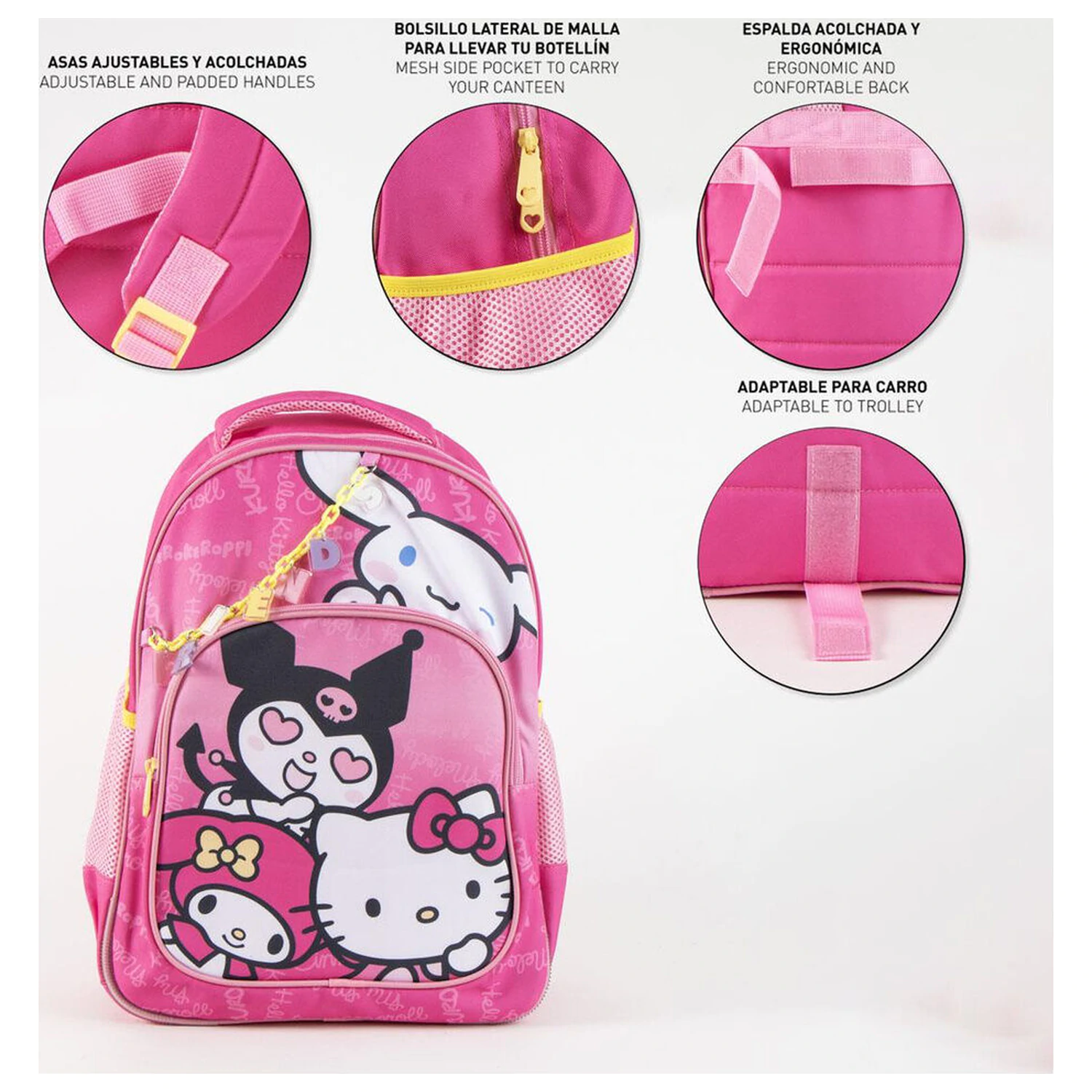 Hello Kitty and Friends rucsac adaptabil 42cm poza produsului