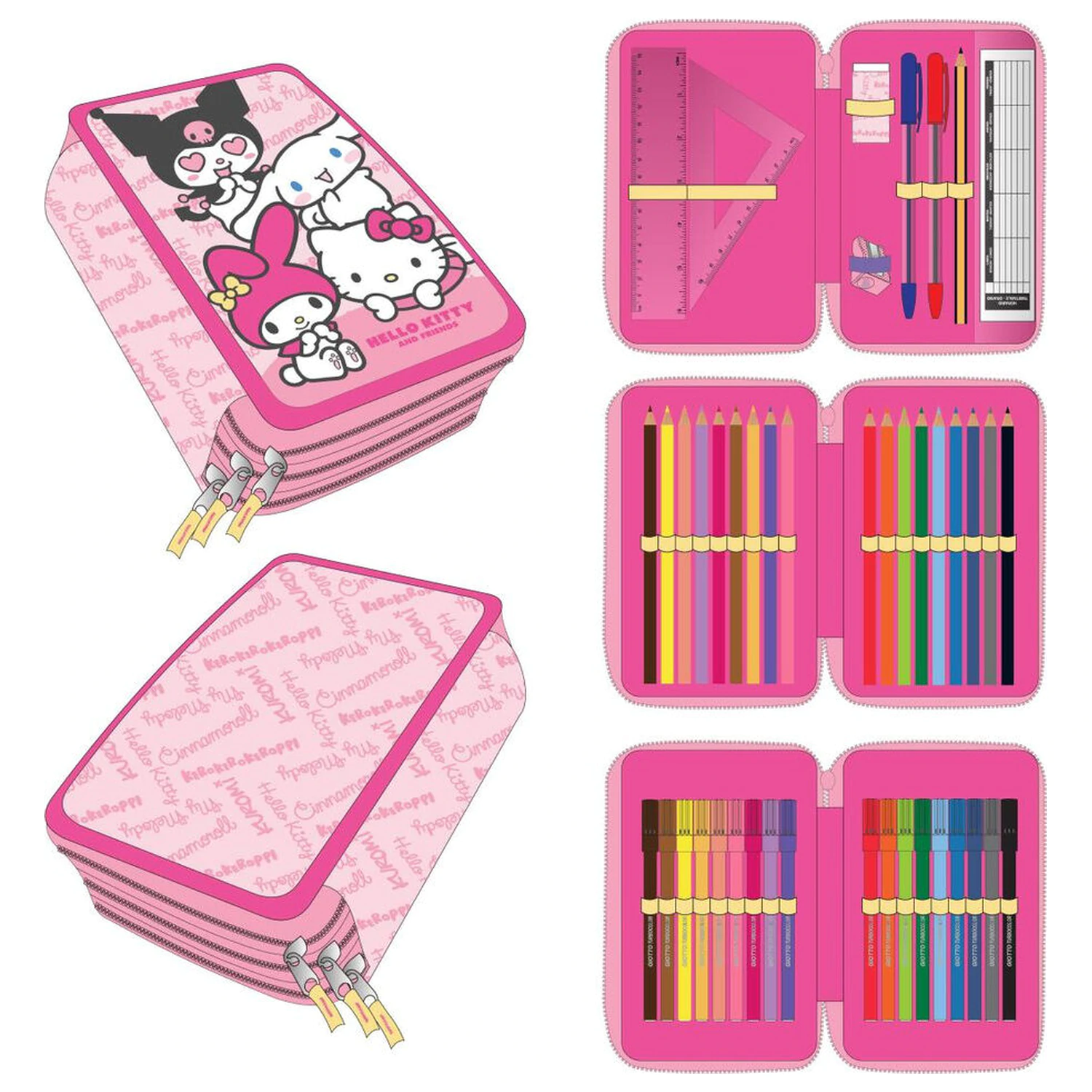 Hello Kitty and Friends penar triplu poza produsului