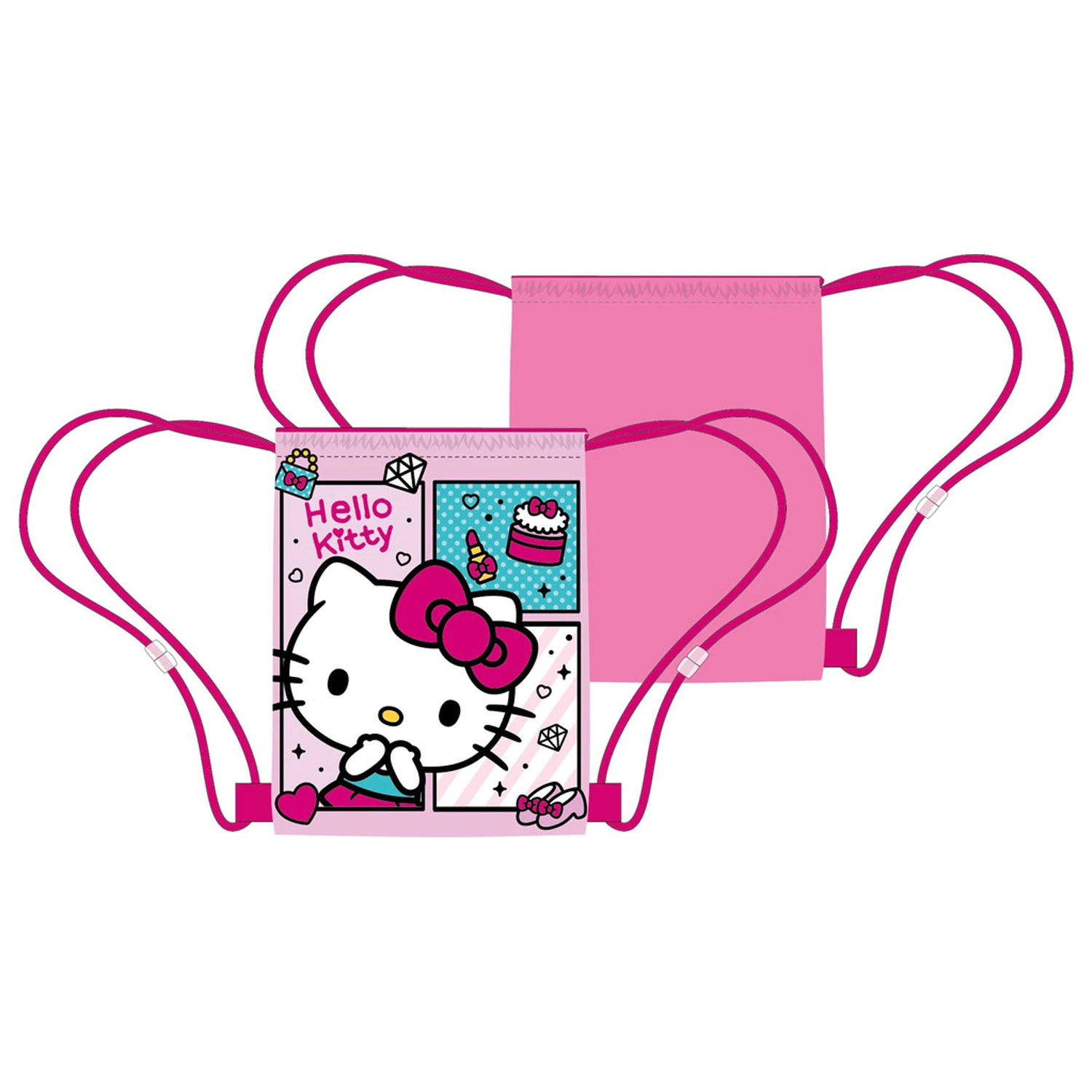 Hello Kitty Charming Geantă Sport, Geantă de Gimnastică 40 cm poza produsului