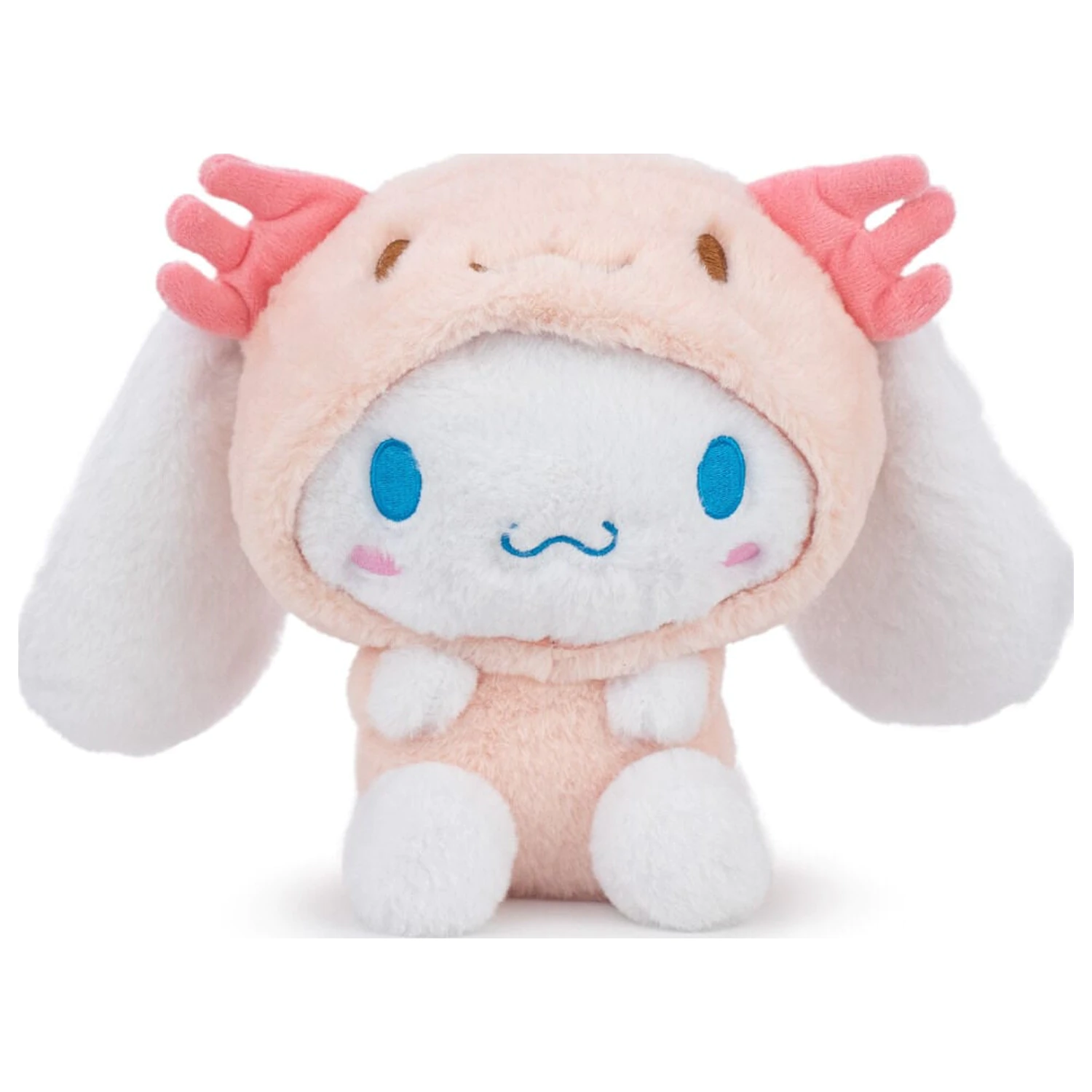 Jucarie de plus Hello Kitty Cinnamoroll Pink Axolotl 22cm poza produsului