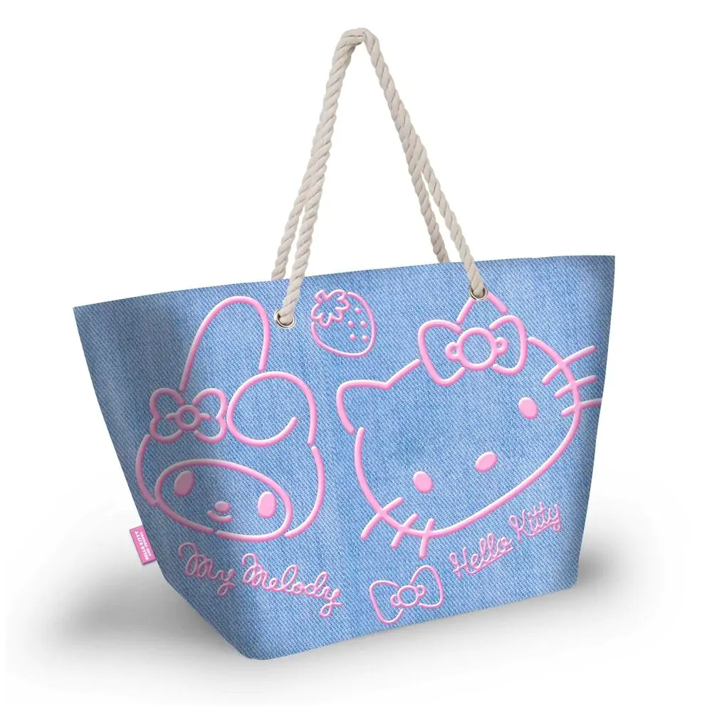 Hello Kitty Geantă de plajă Denim poza produsului