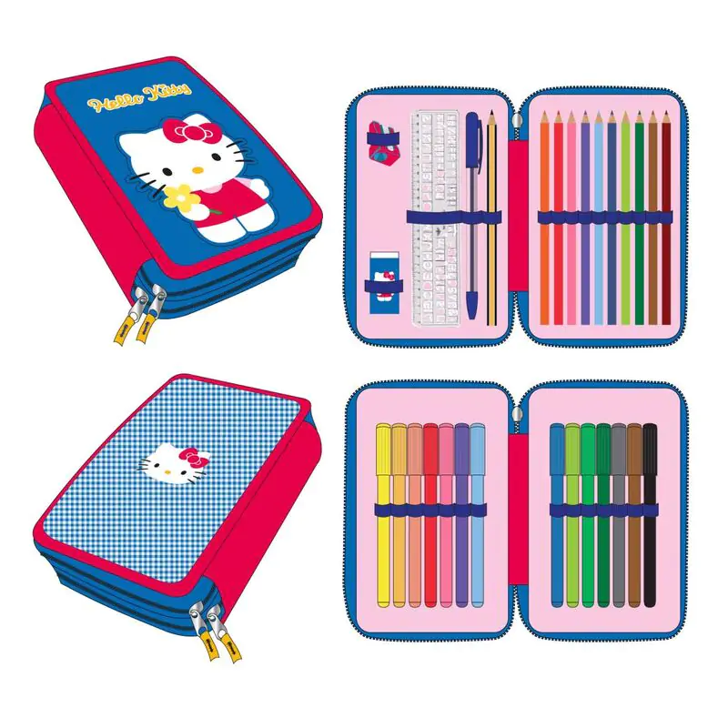 Hello Kitty etui dublu pentru creioane poza produsului