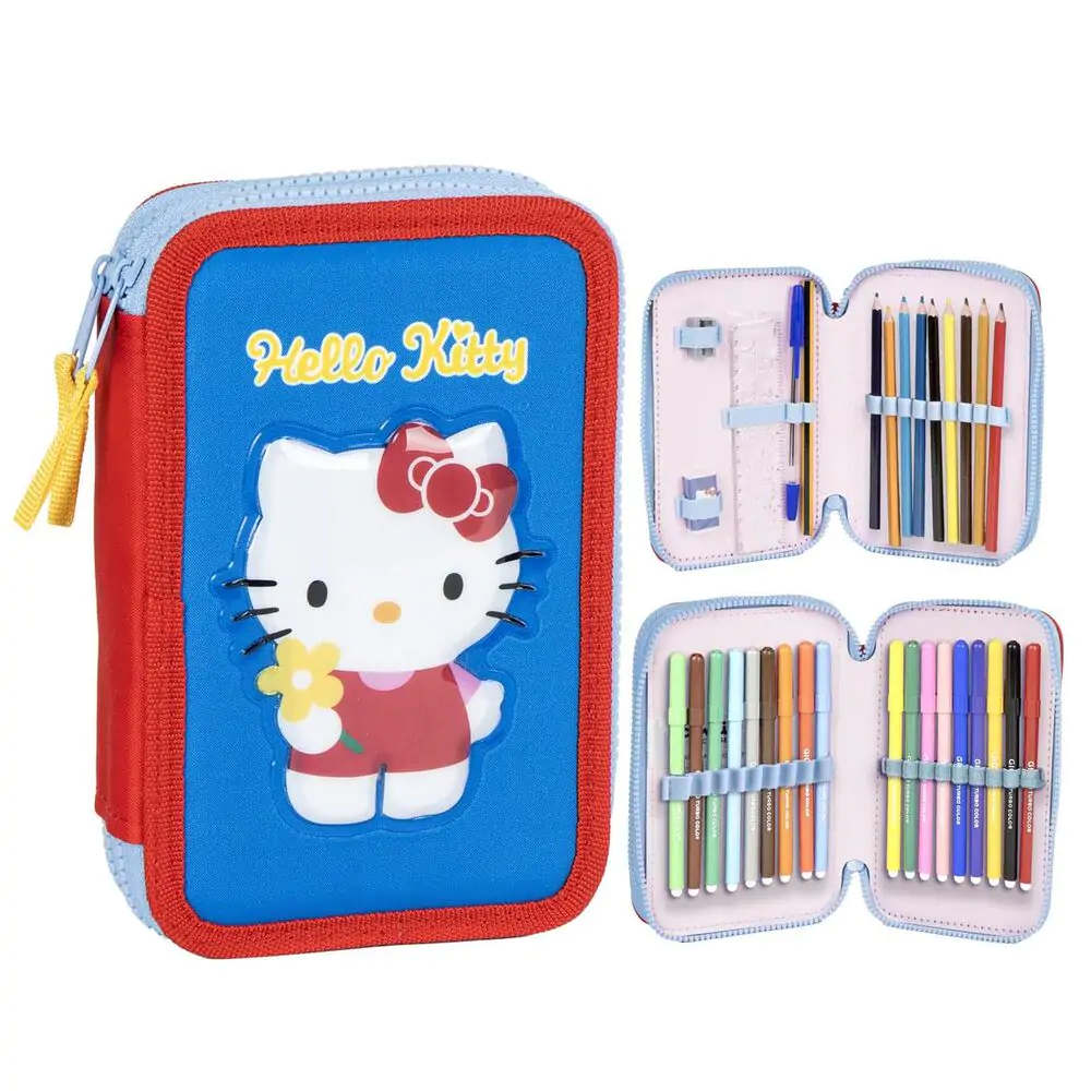 Hello Kitty etui dublu pentru creioane poza produsului