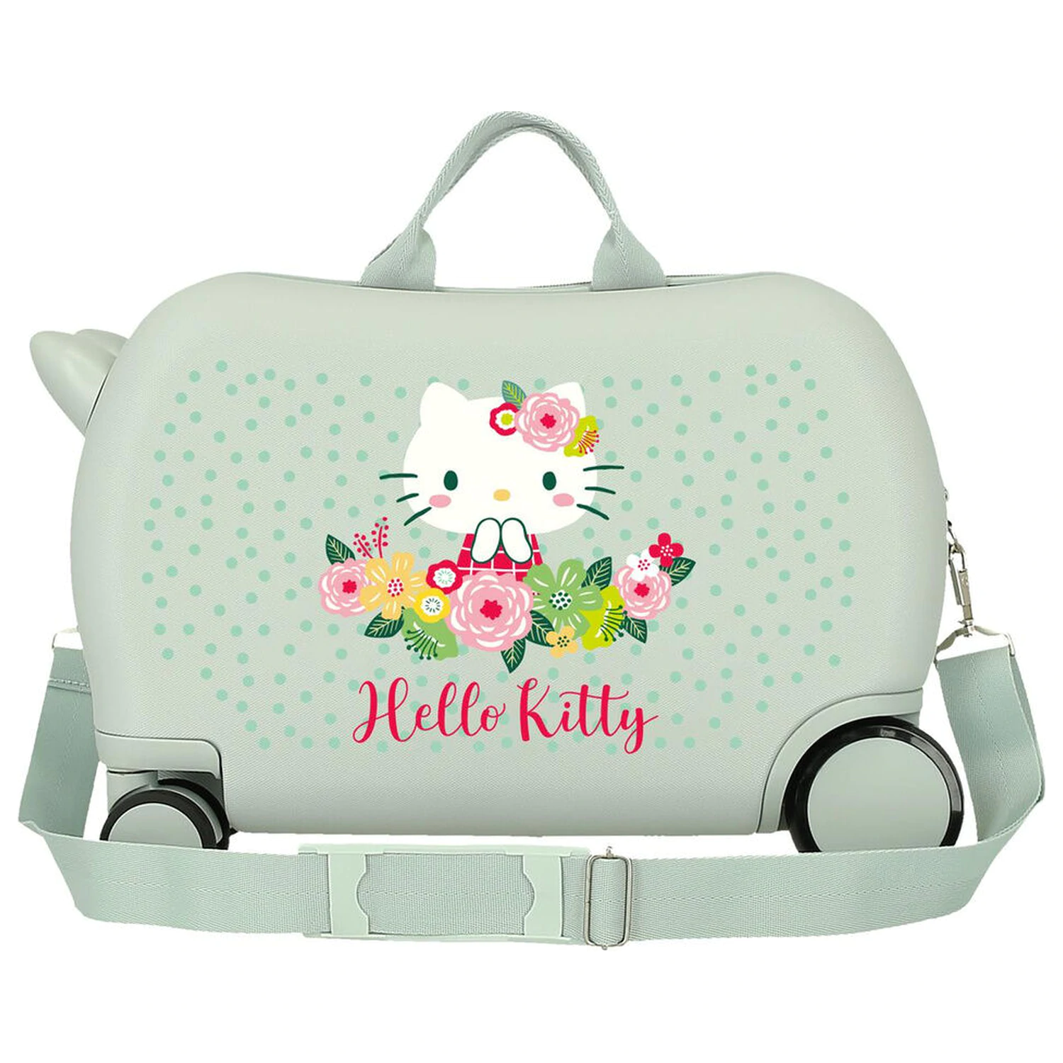 Hello Kitty Floral ABS troler 45cm poza produsului
