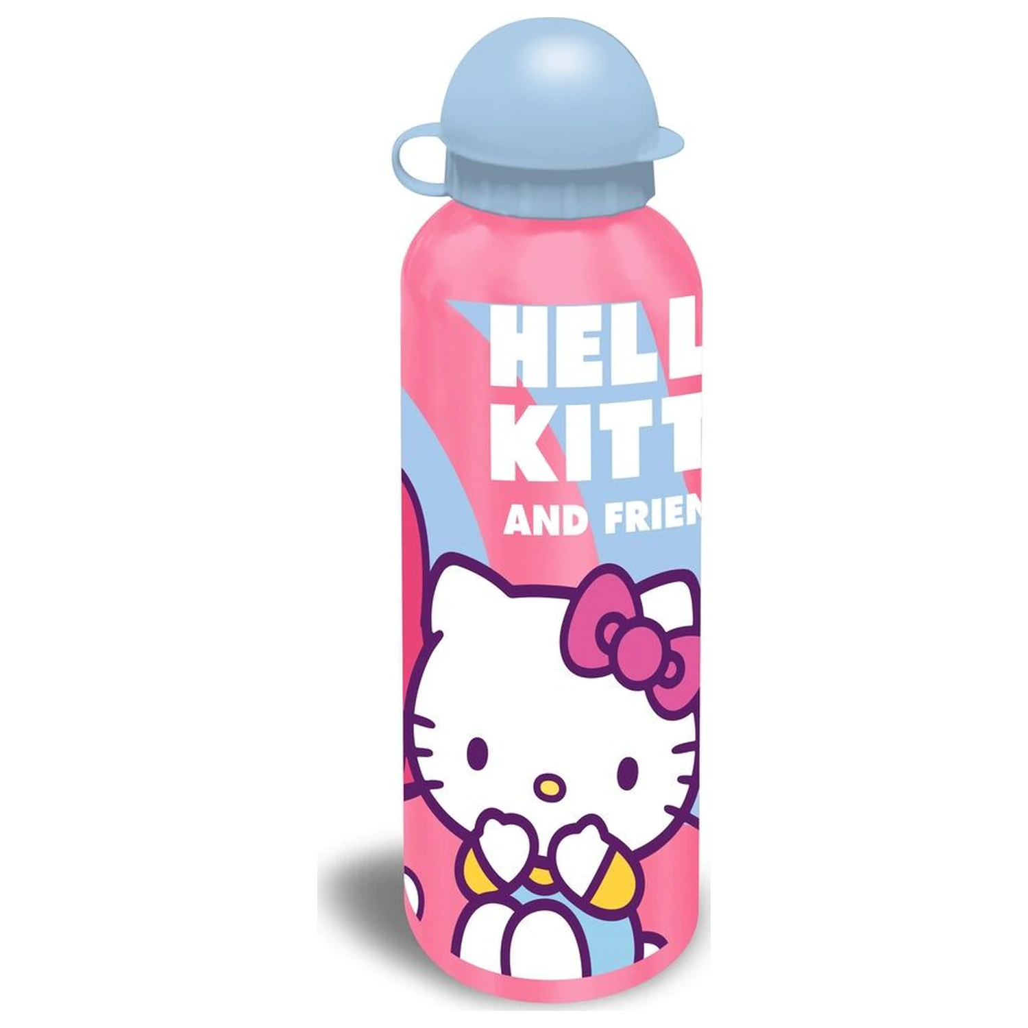 Hello Kitty Friends Drăguț Sticlă de Apă din Aluminiu cu Capac pentru Băut 500 ml poza produsului